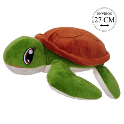 Peluche Carapace Tortue verte 32 cm