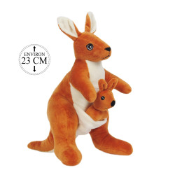 PELUCHE KANGOUROU 23CM