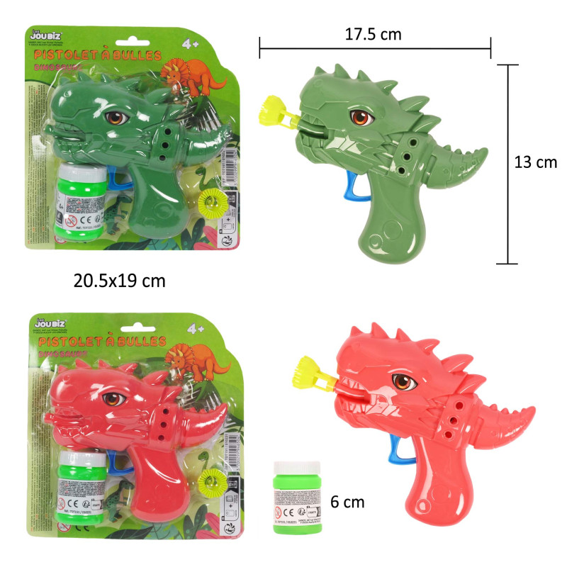 Dessin Animé Dinosaures Pistolet À Bulles Bubble Maker Solutions À Bulles 8  Trous Jouet de Bain Jouet À Bulles pour Activité de Plein Air Jouet Fête  vert